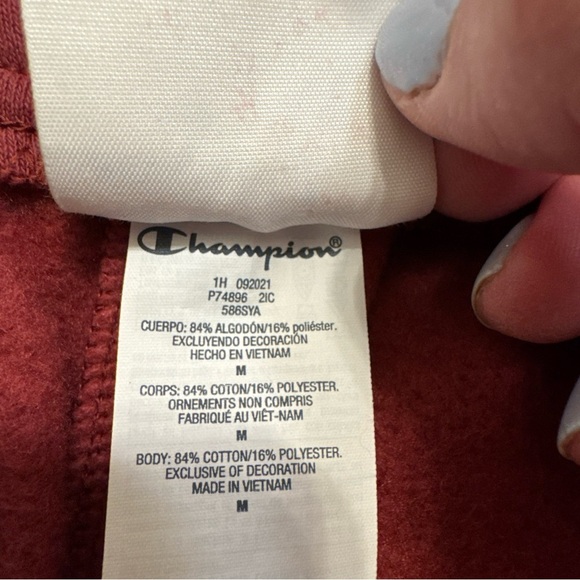 Vintage Champion Reverse
Weave Burgundy Sweatpants
Joggers Large W/Patch - Picture 10 of 12